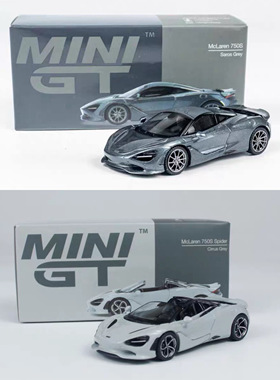 MINIGT 1:64 #973#815 迈凯伦 750S Spider 灰色 合金汽车模型