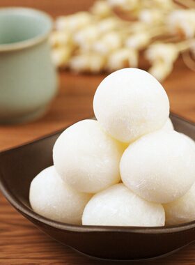 加利奶黄抹茶豆乳馅料白玉丸子