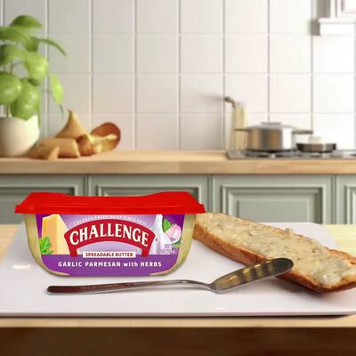 美国进口蒜香帕玛森风味涂抹黄油酱184g 面包沙拉吐司贝果三文治