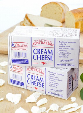 原装进口爱乐微铁塔奶油奶酪2kg芝士乳酪芝士慕斯蛋糕烘焙斯巴克