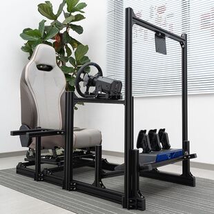 赛车模拟器游戏支架赛车方向盘支架铝型材3060铝型材魔爪单屏支架