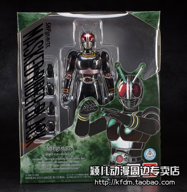 万代正版假面骑士BLACK可动人偶