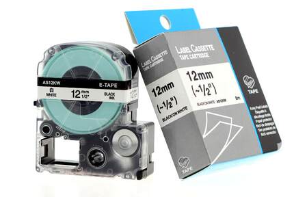 适用爱普生标签机色带12mm9 18 LW-400/600P/1000p打印纸LC-4WBN