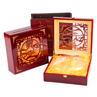 雕刻镂空木盒灵芝包装盒野生赤灵芝整朵礼品盒紫林芝片礼盒空盒子