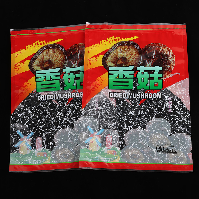 新款香菇包装袋拉链密封自封袋冬菇干货礼品袋花菇干塑料袋子空袋