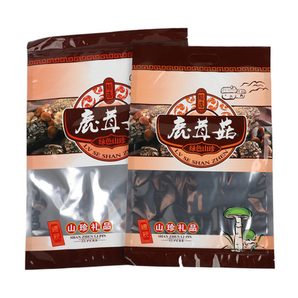 鹿茸菇包装袋山珍礼品干货野生菌类自封拉链塑料袋鹿茸菌礼品袋子