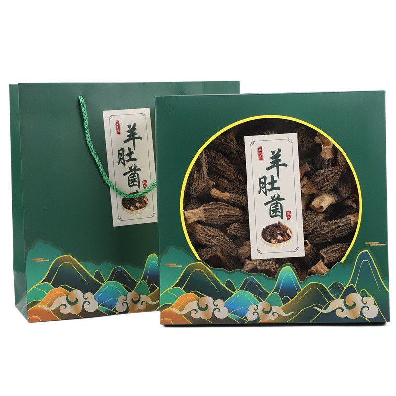 新款通用羊肚菌包装盒礼品盒图片