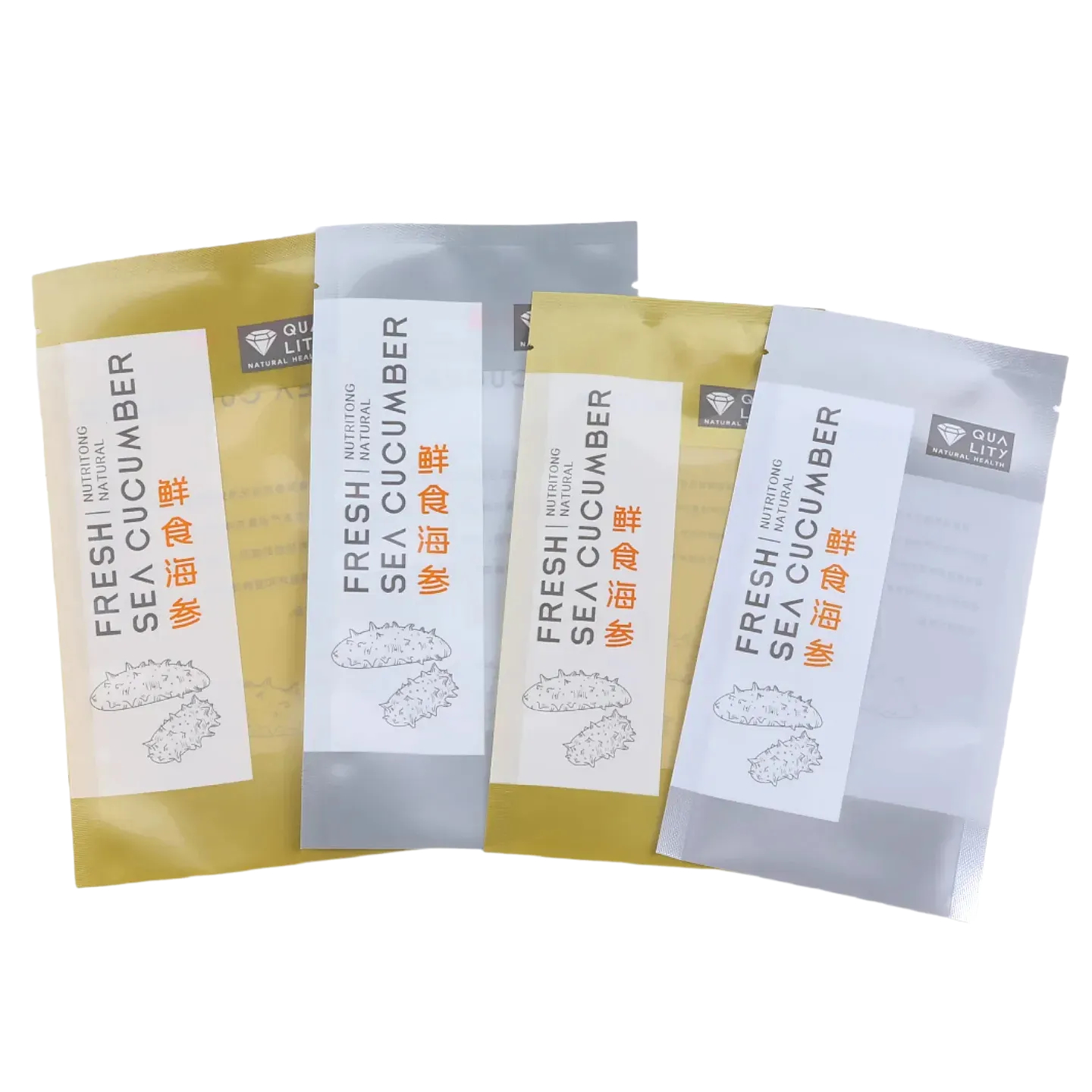 新款即食海参独立包装袋单只鲜食野生海参密封袋单个海参塑料袋子