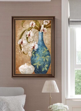 美式复古餐厅装饰画客厅卧室墙壁画欧式卫生间浴室免打孔防水挂画