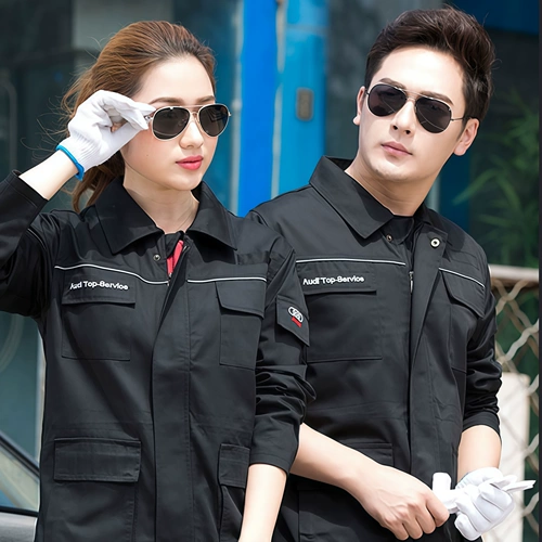 FAW-Volkswagen Audi 4S магазин рабочая одежда двухслойная рабочая одежда с длинными рукавами автомобильная красота зима ремонт и обслуживание автомобилей толстая рабочая одежда