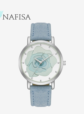 NAFISA石英机芯皮带女款手表小红书推荐款2025新款学生表小众手表