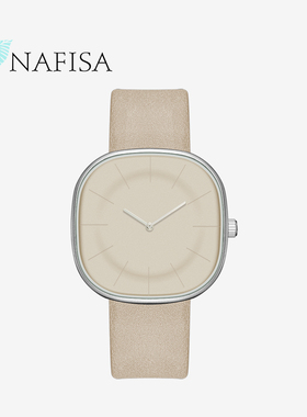 NAFISA极简手表女款正品名牌日式方块表小众方形石英表学生原创