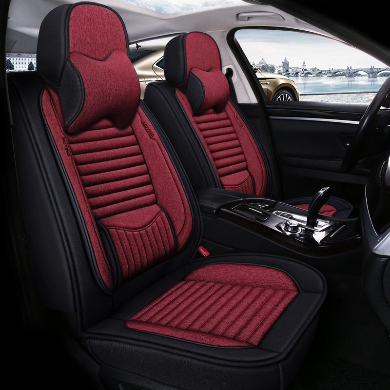 荞麦壳养生全包围汽车座套亚麻透气2026款探岳L 凯越一汽大众坐垫