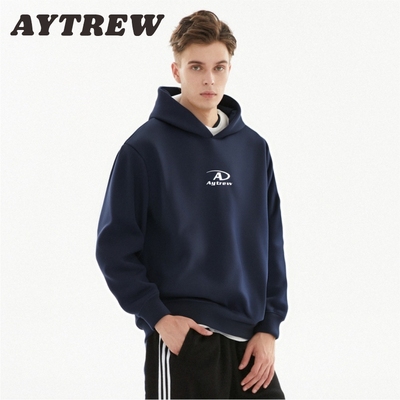 AYTREW  男女同款班米曼无帽圆领冬季长袖加绒加厚卫衣宽松上衣