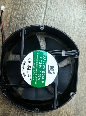 一盟DA17251B24UA DC24V 1.5A 双滚珠大风量变频器散热 风扇带头