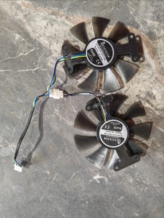 ZOTAC索泰 GeForce GTX 1070 1080 Ti AMP 显卡散热风扇