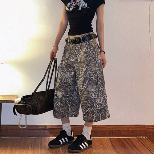 美式七分裤休闲裤裤子女