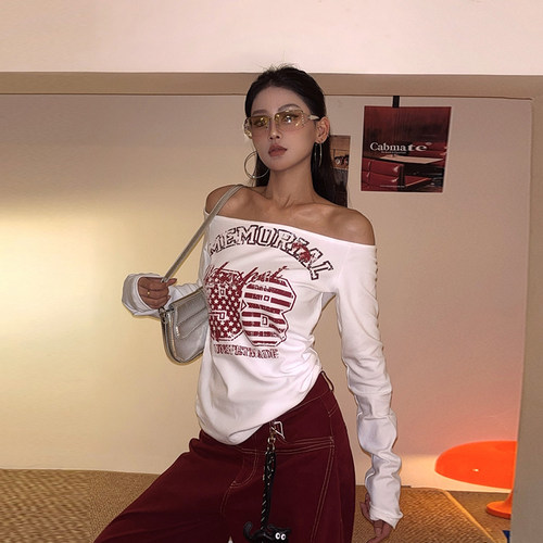 字母常规长袖美式复古秋季无帽