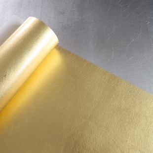 手工平贴金箔纸银箔墙纸碎金洒金高端贴顶背景壁纸金店酒店110cm