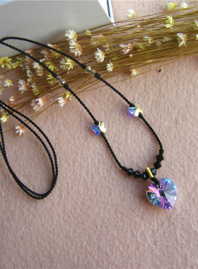 奥地利1mm细款闪亮原创手工项链