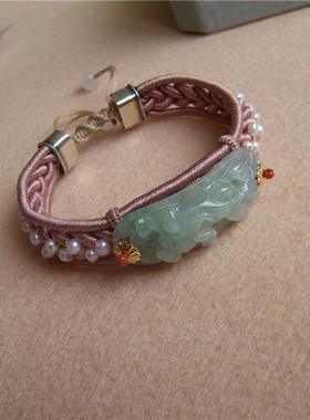 朵拉手工天然翡翠a货手链