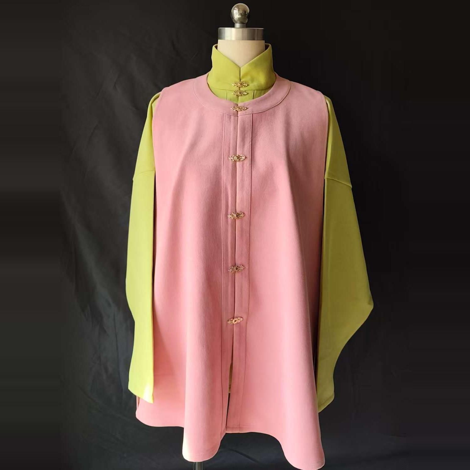 怡心亭【春意暖】明制圆领破肩比甲春秋冬款日常通勤汉服现货包邮