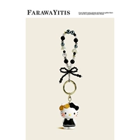 Подлинная кошка kt-[Черное стояние] (серия цепочек из бисера)