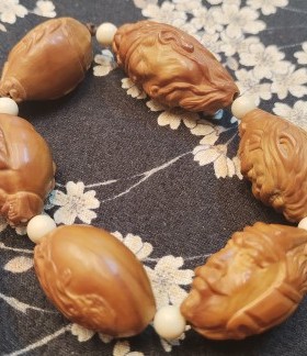 核雕五虎上将手串