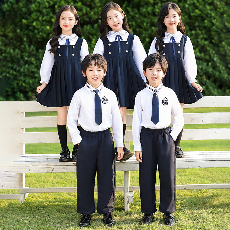 小学生校服夏装幼儿园园服两件套新款男女童班服六一表演套装
