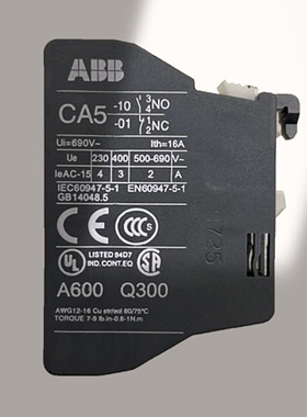 ABB机器人IRC5 M2004控制柜接触器辅助触点3HAB5877-1(CA5-10）
