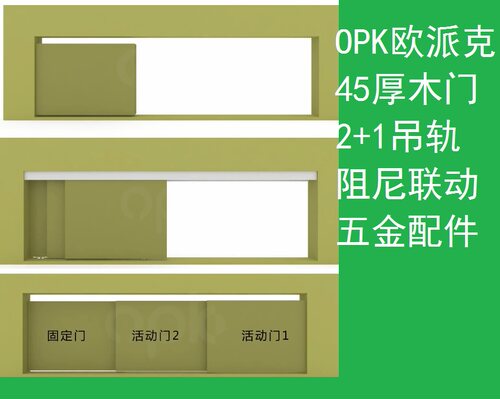 欧派克木门三联动阻尼