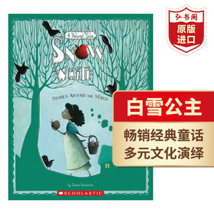 White 长发公主 搭灰姑娘 the 英文原版 Snow World 文化童话故事系列 多元 格林童话 白雪公主 Stories 儿童英语绘本 Around