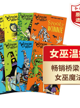 女巫温妮系列套装8册 英文原版 Winnie & Wilbur Winnie Goes For Gold 奇幻魔法欢乐故事 桥梁章节书 搭马杰卡先生 独角兽