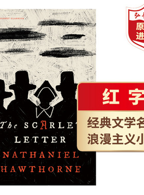 红字 英文原版 The Scarlet Letter 霍桑 Nathaniel Hawthorne 诺奖得主作品 经典名著 浪漫主义文学 心理分析小说 搭基督山伯爵