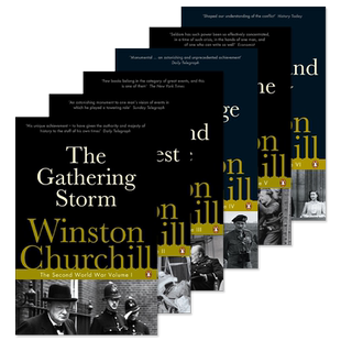 第二次世界大战回忆录1-6卷 英文原版 丘吉尔 风云紧急 最光辉的时刻 伟大的同盟 命运的关键 紧缩包围圈