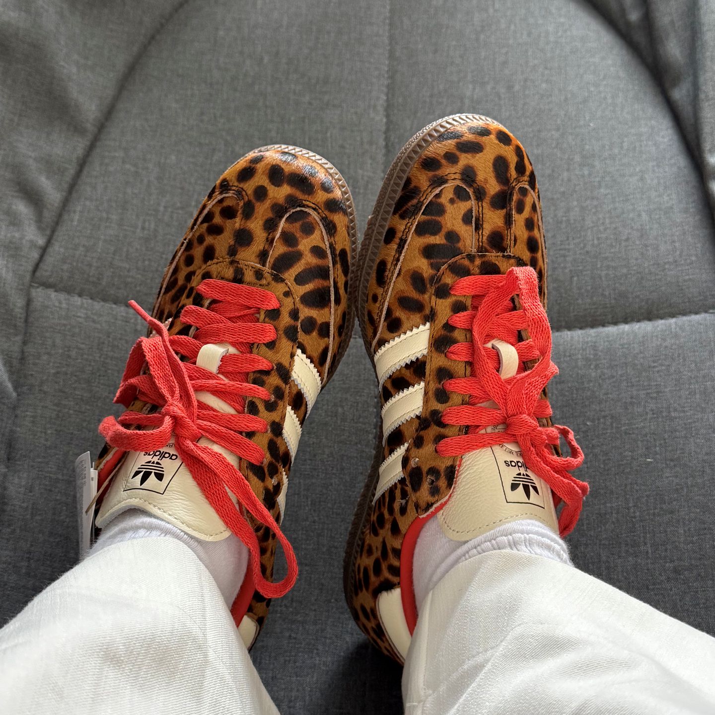 正品阿迪达斯Adidas Samba OG T头鞋男女豹纹复古德训板鞋JI2734