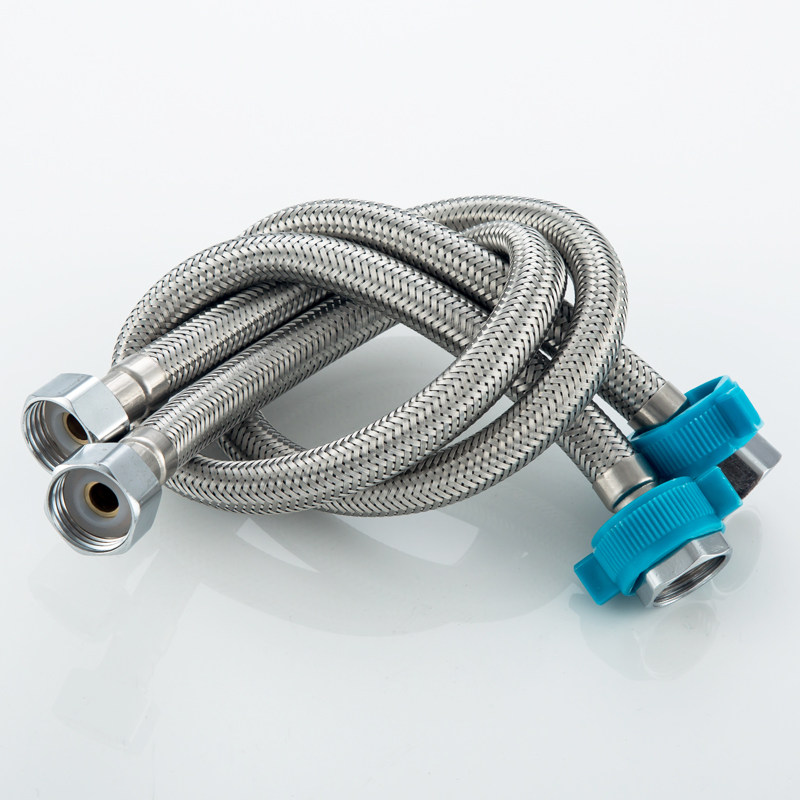 厂家304不锈钢编织金属软管马桶热水器水龙头双头管热水管螺纹4分,家装主材,进水软管,淘宝优惠券,粉丝福利购,淘宝优惠卷