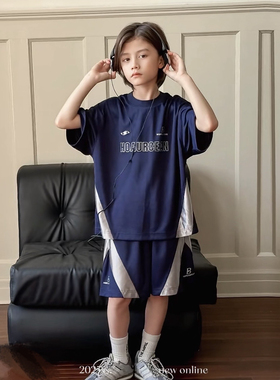 2025夏季新款专柜正品男童中大童速干运动套装22247