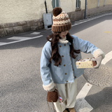 25冬季50绒羊羔毛拼接款派克羽绒服2C208-X2575-P215-K288，女装短外套，2C208