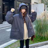 90绒25款冬季做旧面料羽绒服外套2C208-X2588-P265-K388，女装羽绒服，2C208