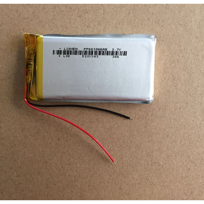 683566电池3.7V聚合物小锂电芯适用掌上电脑游戏机导航仪智能设备