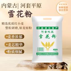 【亏本促销】内蒙古雪花粉面粉10斤河套地区面粉无添加剂家用面粉