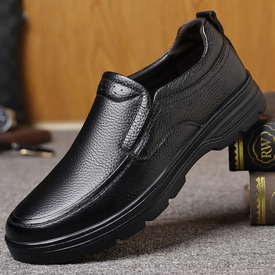 版公牛依佳跑外贸大码新款真皮皮