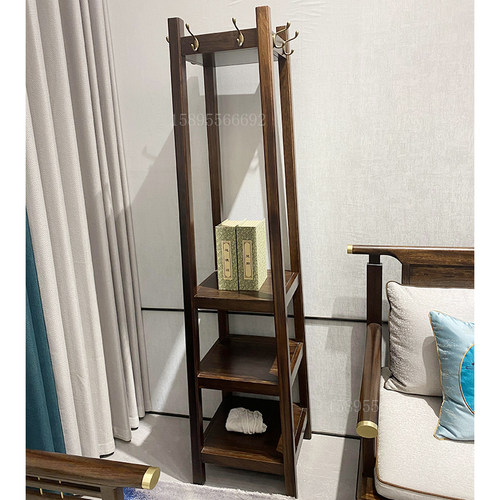 新中式花架客厅挂衣架