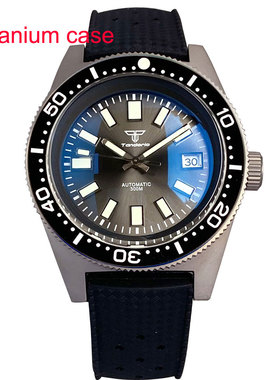 Tandorio纯钛元祖机械手表男士NH35 PT5000 机芯 拱形蓝宝石