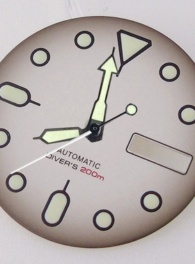 表盘29mm适用于NH35 NH36机芯潜水员手表零件表盘绿色夜光表盘