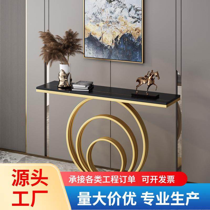 玄关桌轻奢大理石靠墙端景台进门入户玄关柜新中式简约窄桌玄关台,住宅家具,玄关台,淘宝优惠券,粉丝福利购,淘宝优惠卷