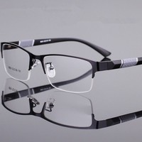 0-600度護(hù)眼近視眼鏡男半框商務(wù)