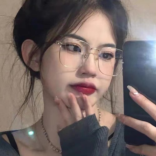 原宿ulzzang眼镜网红女方框男
