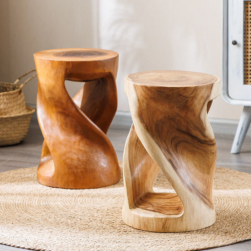 北欧木墩凳实木圆形矮凳进门换鞋凳创意原木墩子坐凳茶几花架花凳,住宅家具,矮凳,淘宝优惠券,粉丝福利购,淘宝优惠卷